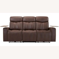 Raymour & Flanigan Dark Brown 3 Seater Sofa