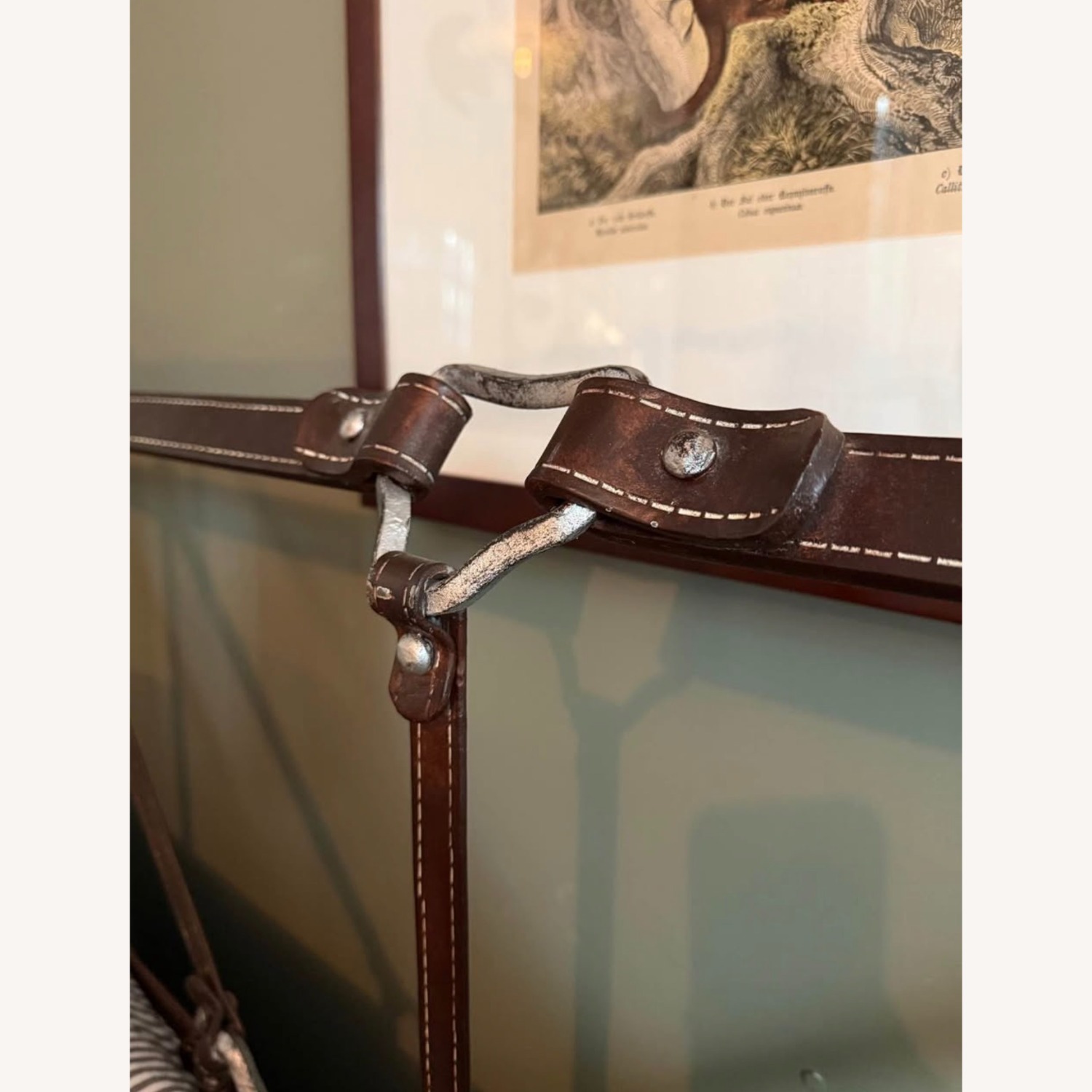 Vintage Hermes Bridal Strap Wrought Iron Bed - image-3