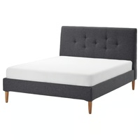 IKEA IDANÄS Dark Gray Queen Bed