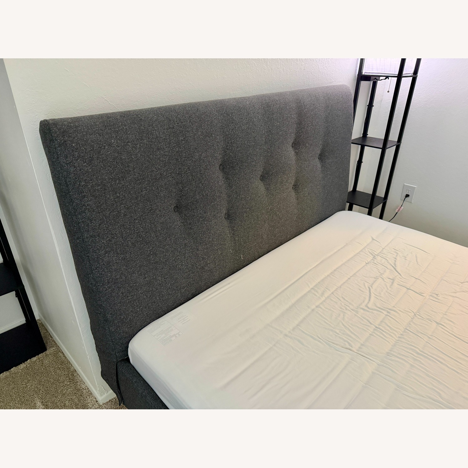 IKEA IDANÄS Dark Gray Queen Bed - image-3