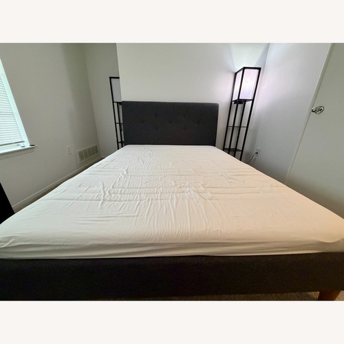 Used IKEA IDANÄS Dark Gray Queen Bed for sale on AptDeco