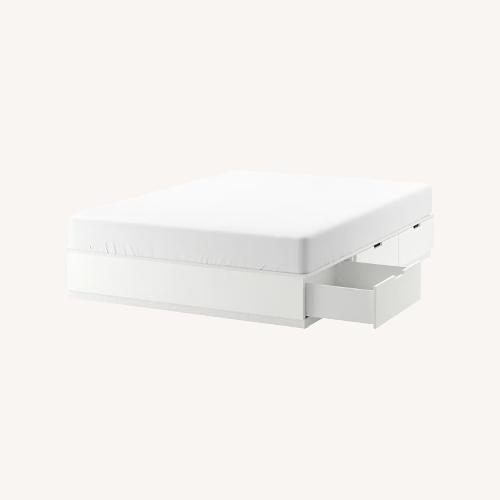 Used IKEA NORDLI White King Bed for sale on AptDeco