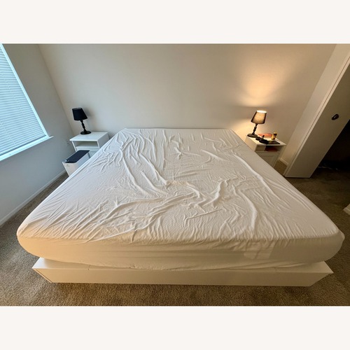 Used IKEA NORDLI White King Bed for sale on AptDeco