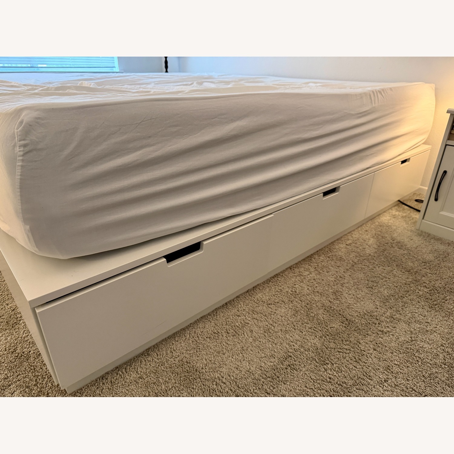 IKEA NORDLI White King Bed - image-3