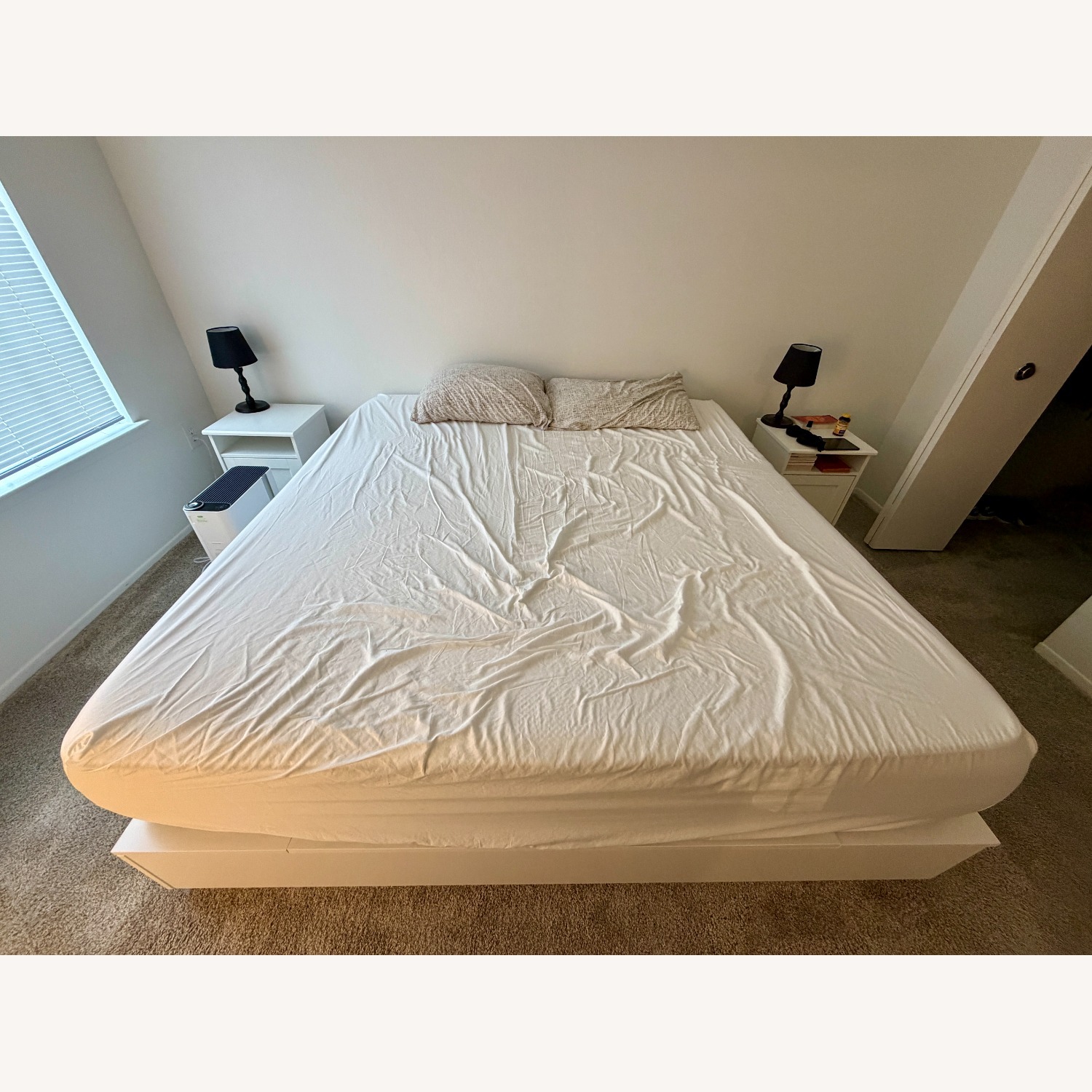 IKEA NORDLI White King Bed - image-2