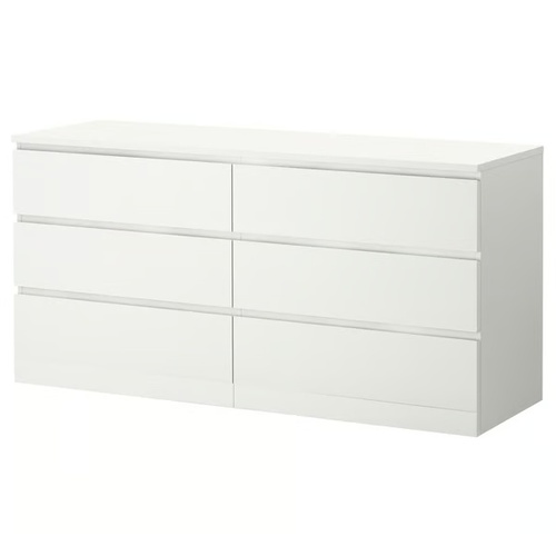 Used IKEA MALM White Dresser for sale on AptDeco