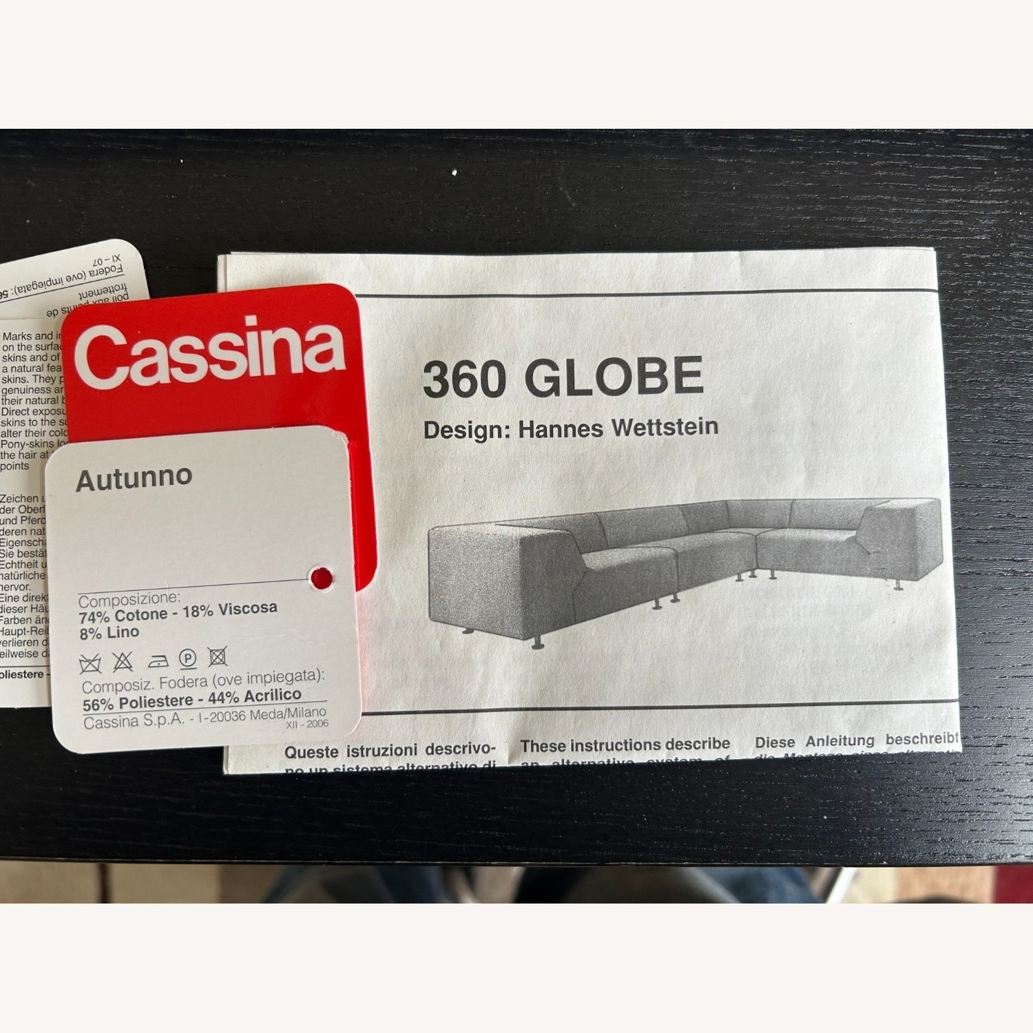 Cassina 360 Globe Ivory 3+ Seater Sofa - image-5