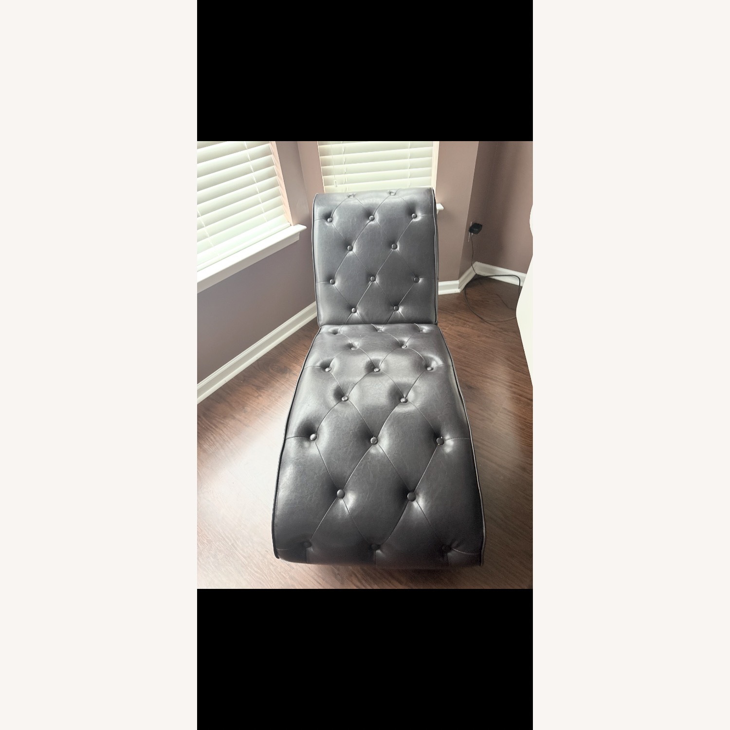Dark Brown Chaise Lounge - image-0