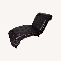 Dark Brown Chaise Lounge