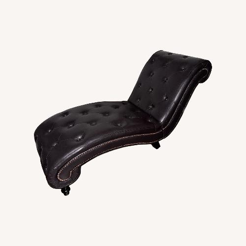 Used Dark Brown Chaise Lounge for sale on AptDeco