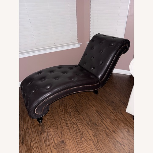 Used Dark Brown Chaise Lounge for sale on AptDeco