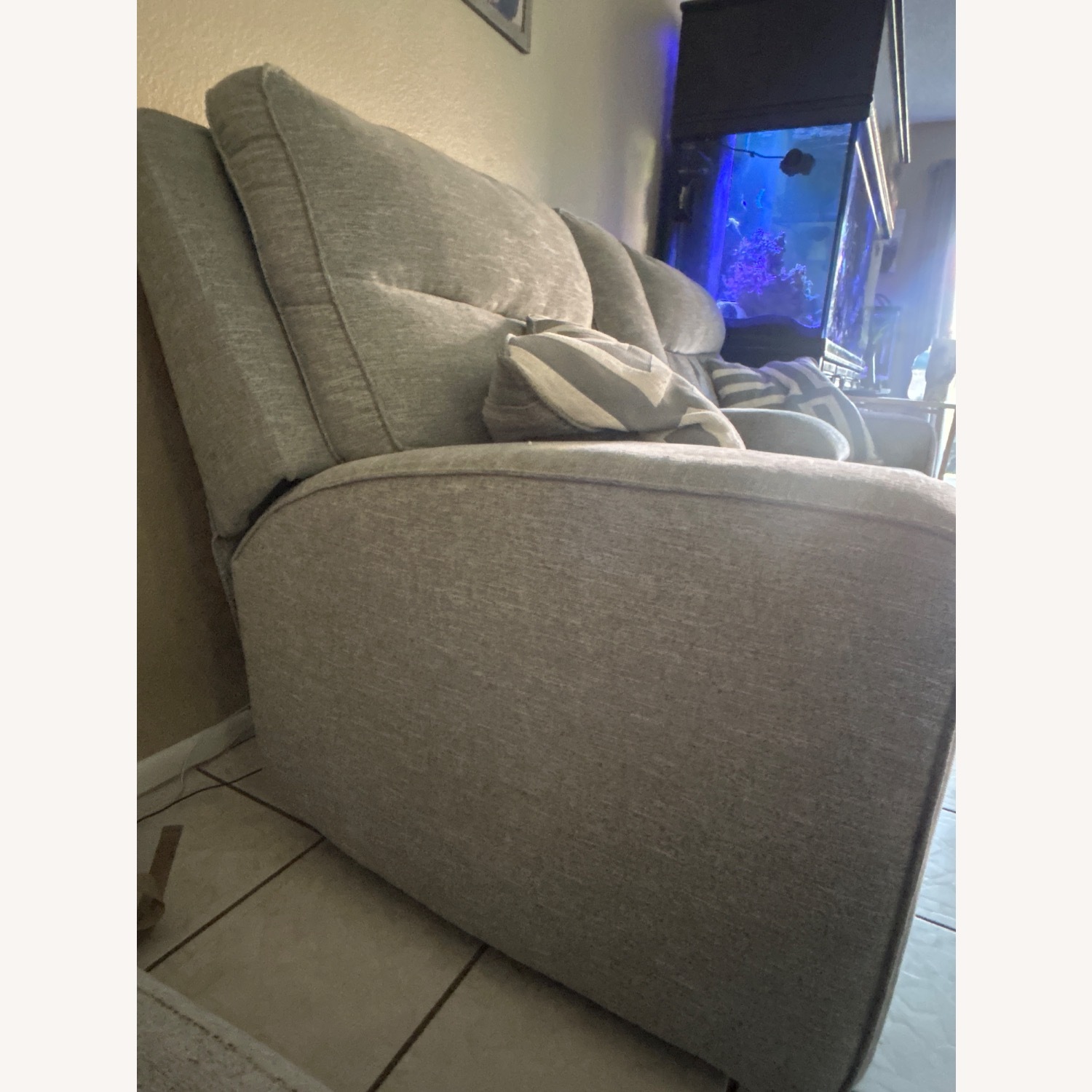 Signature Design Light Gray Fabric Loveseat - image-4