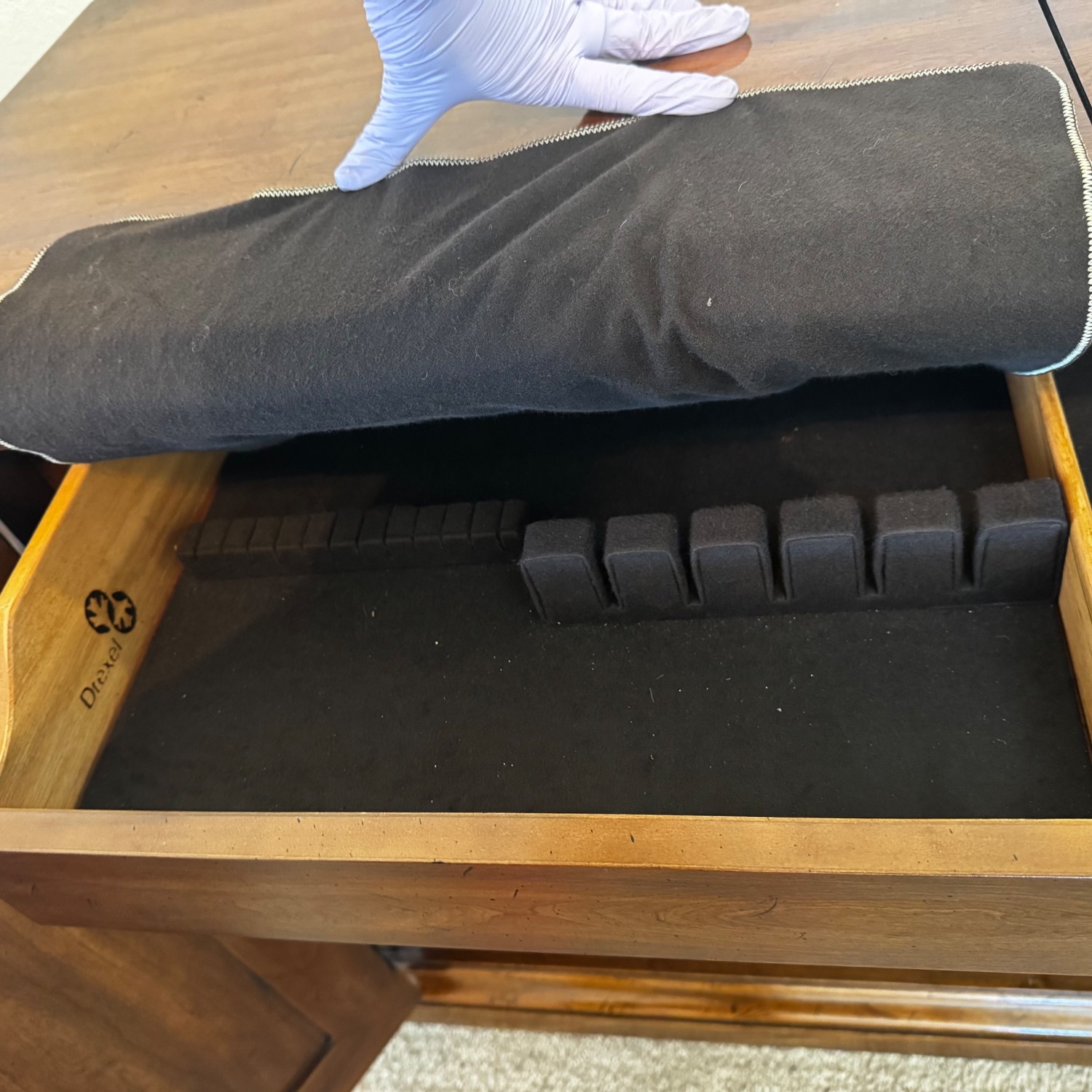 Drexel Dark Brown Wood Buffet Server - image-3