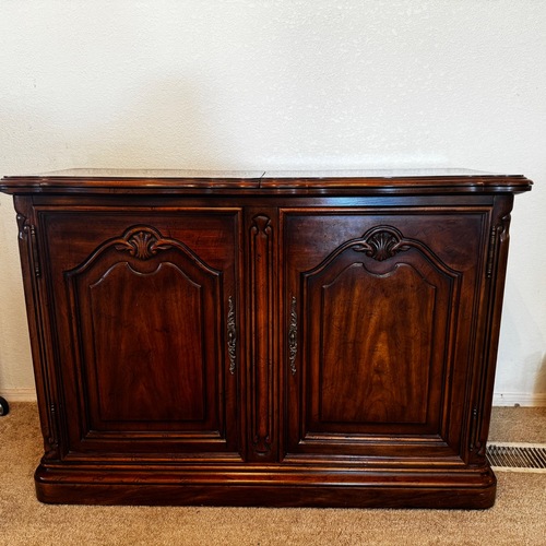 Used Drexel Dark Brown Wood Buffet Server for sale on AptDeco