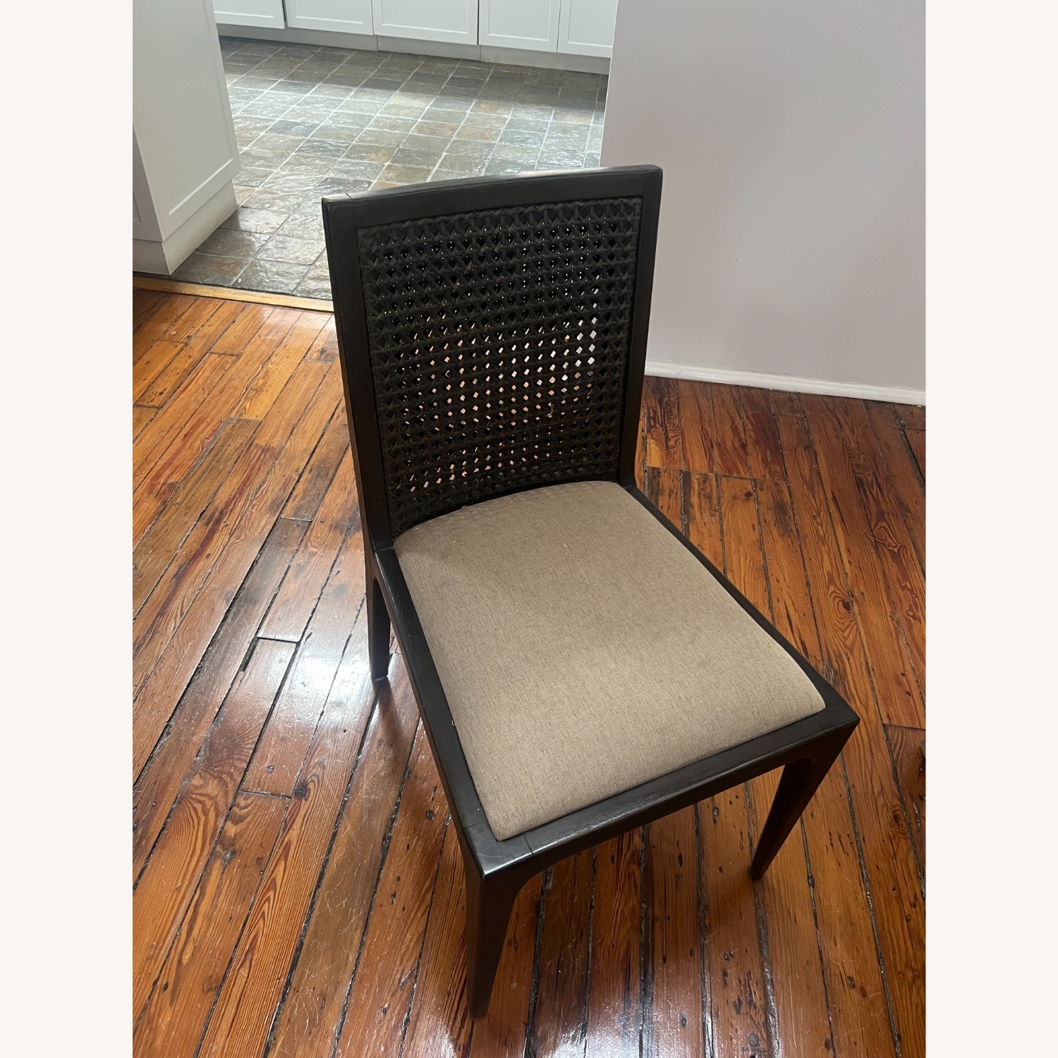 Messina Dark Brown Wood Dining Chairs - image-4