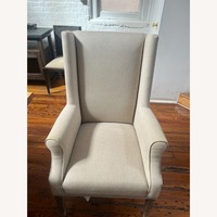 Beige Fabric Accent Chairs