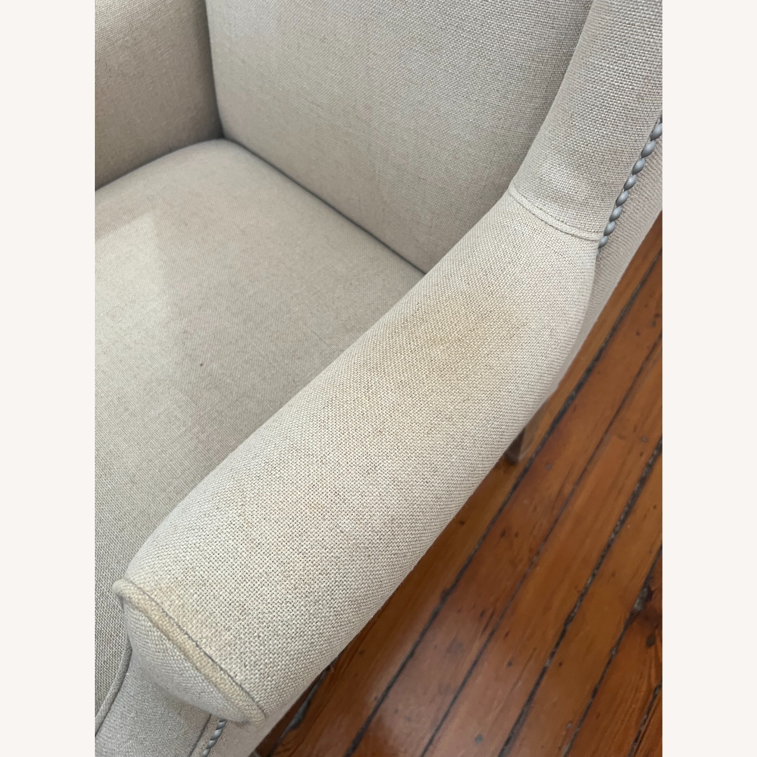 Beige Fabric Accent Chairs - image-4