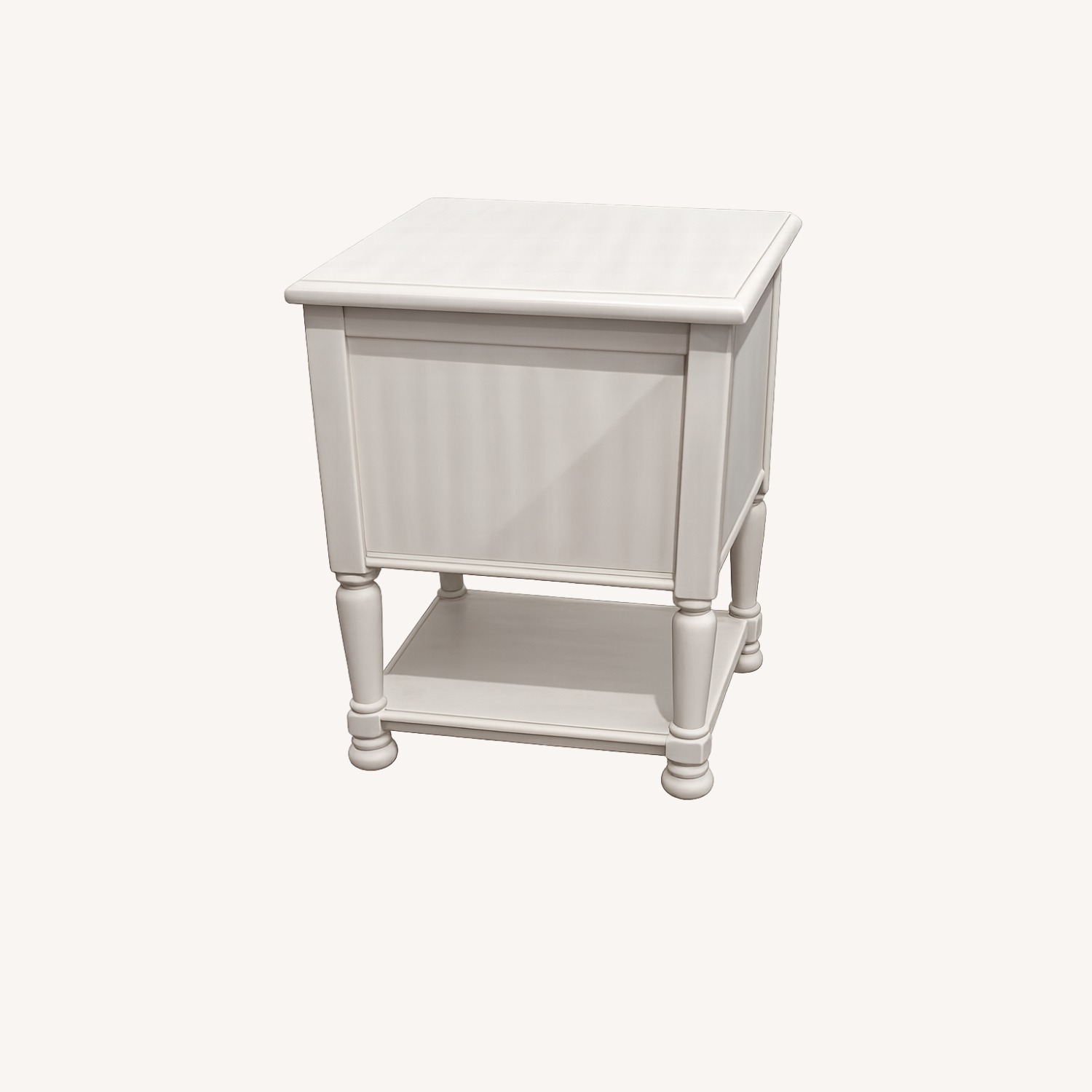 Ashley Furniture White Wood Nightstand - image-2