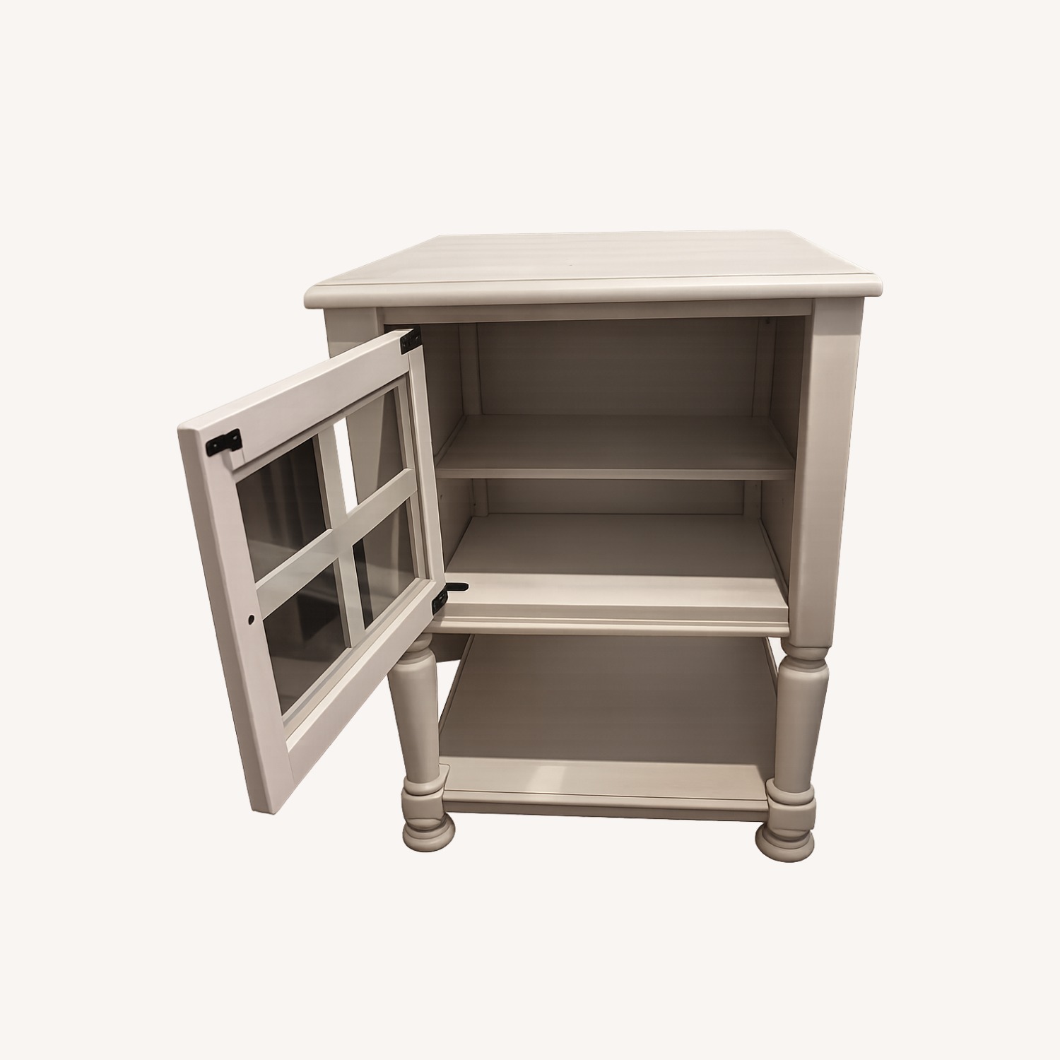 Ashley Furniture White Wood Nightstand - image-1