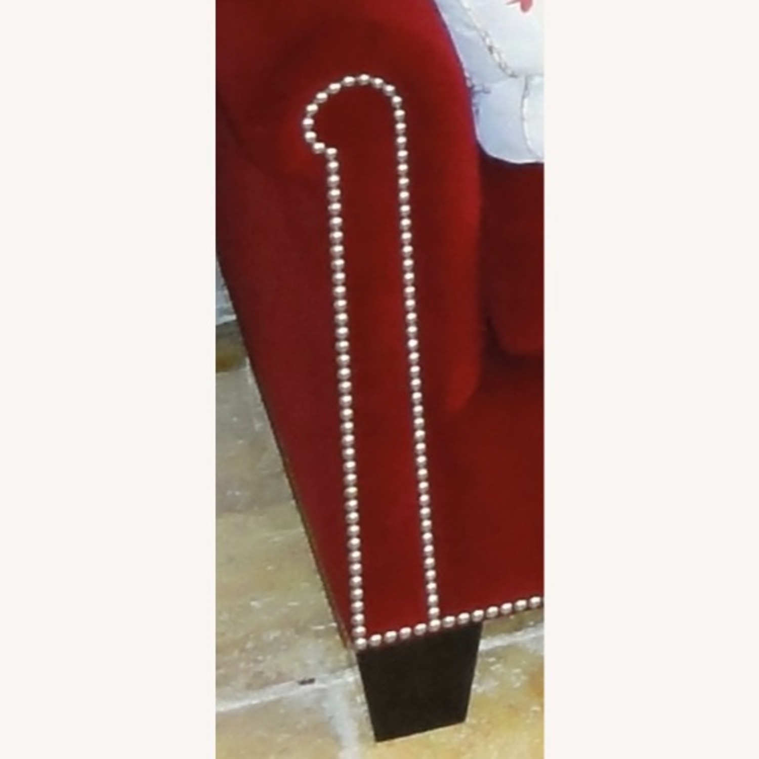 Luxury Velvet Wingback Queen Sofa/Sleeper - image-2