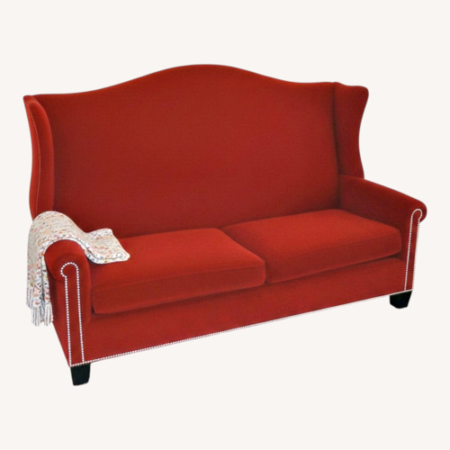 Used Luxury Velvet Wingback Queen Sofa/Sleeper for sale on AptDeco