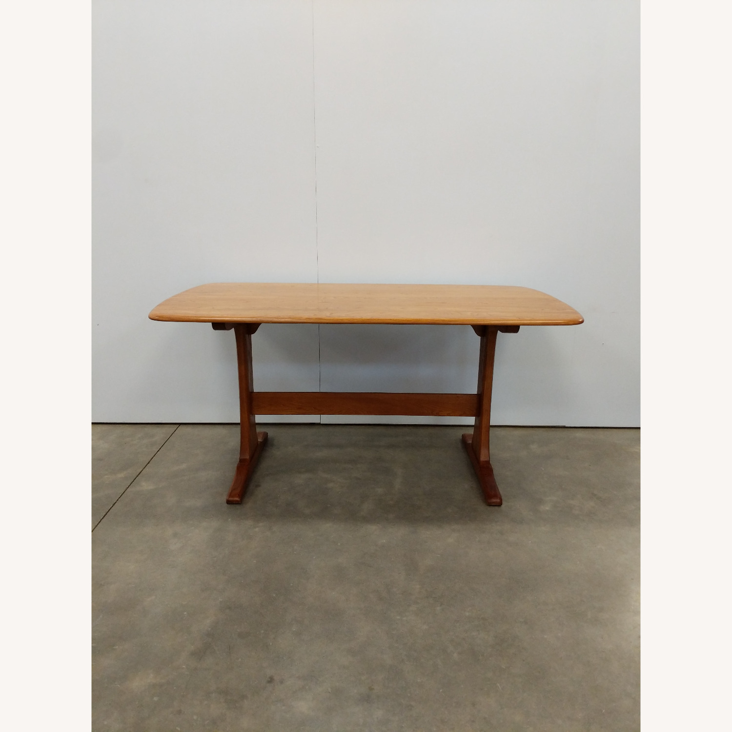 Vintage Mid Century Ercol Plank Dining Table - image-1