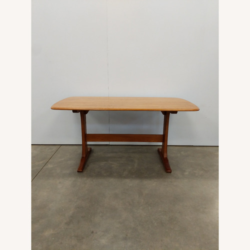 Used Vintage Mid Century Ercol Plank Dining Table for sale on AptDeco
