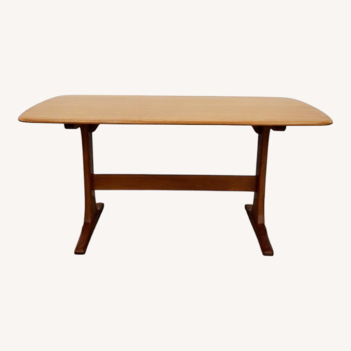 Used Vintage Mid Century Ercol Plank Dining Table for sale on AptDeco