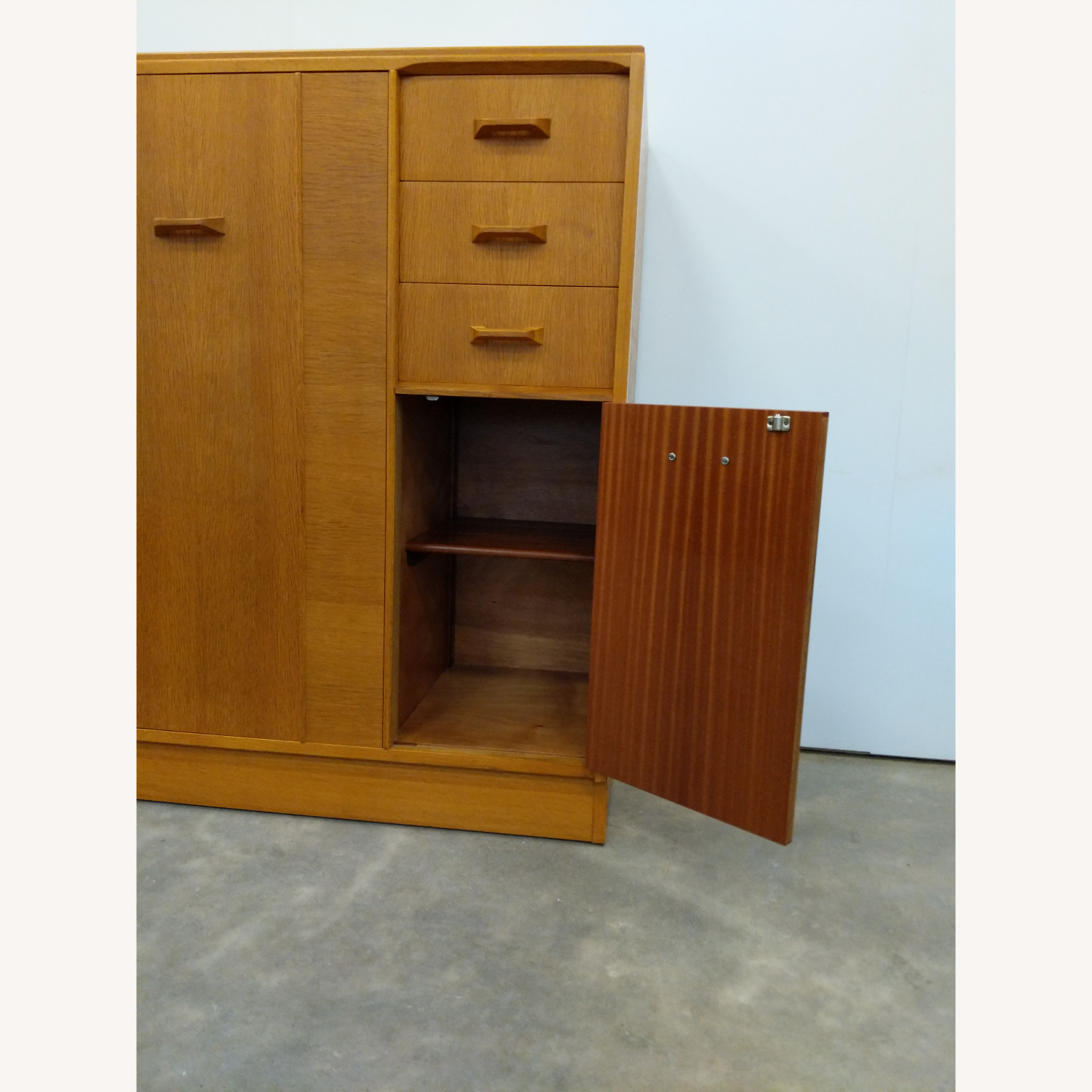 Vintage Mid Century Oak Wardrobe Dresser by G Plan - image-4