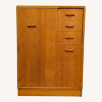 Vintage Mid Century Oak Wardrobe Dresser by G Plan