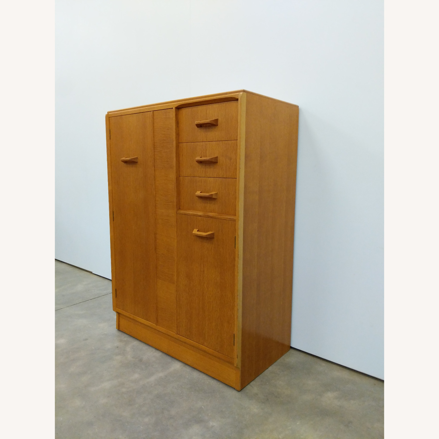Vintage Mid Century Oak Wardrobe Dresser by G Plan - image-2