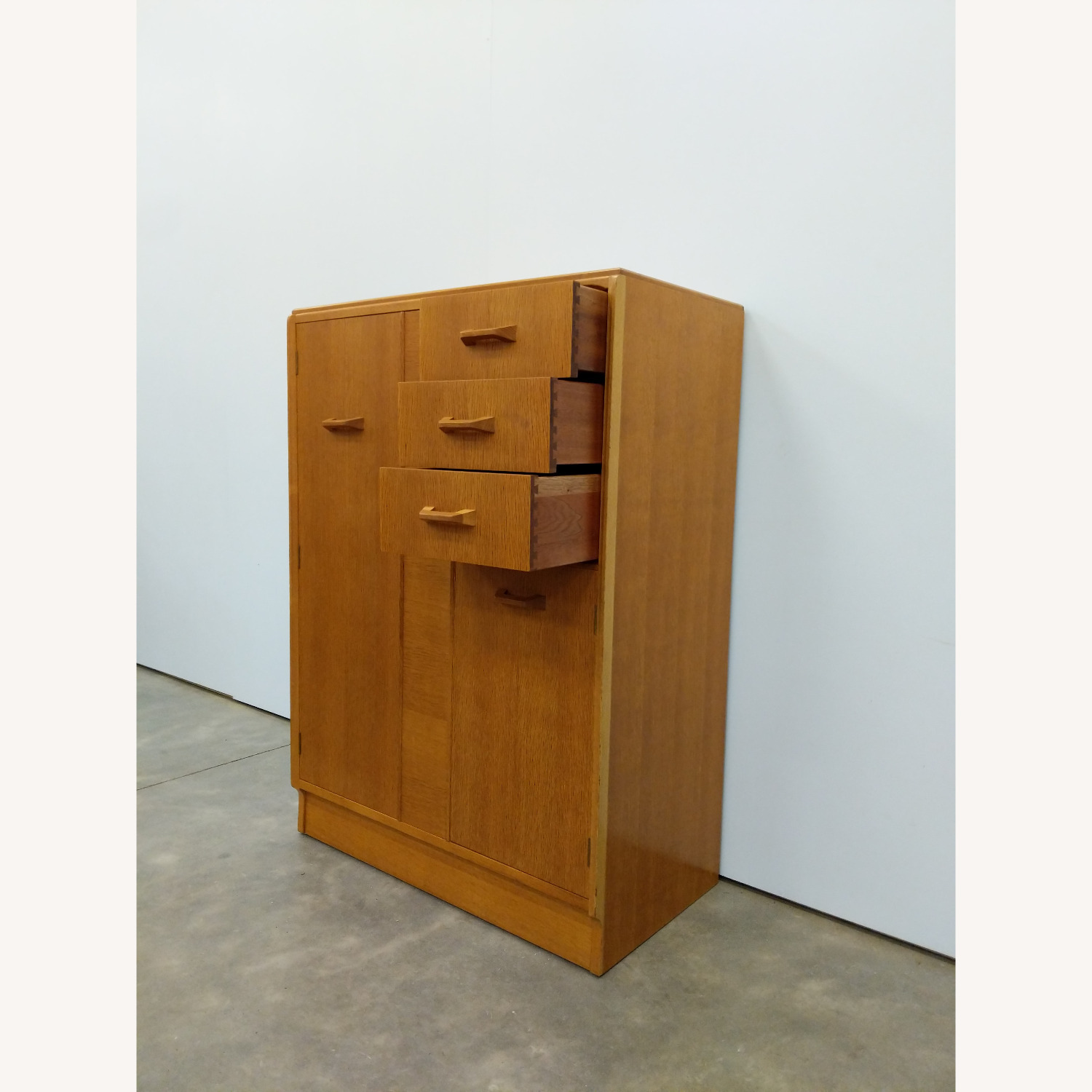 Vintage Mid Century Oak Wardrobe Dresser by G Plan - image-3