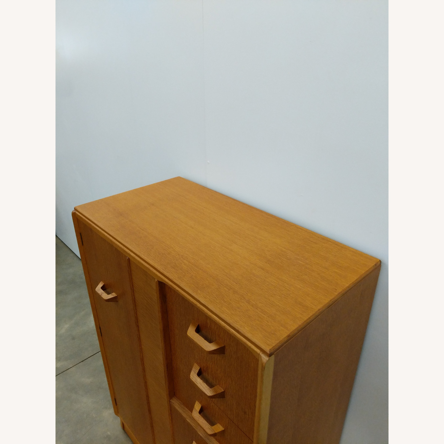 Vintage Mid Century Oak Wardrobe Dresser by G Plan - image-7