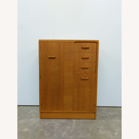 Vintage Mid Century Oak Wardrobe Dresser by G Plan
