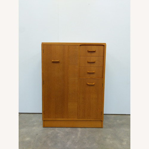 Used Vintage Mid Century Oak Wardrobe Dresser by G Plan for sale on AptDeco