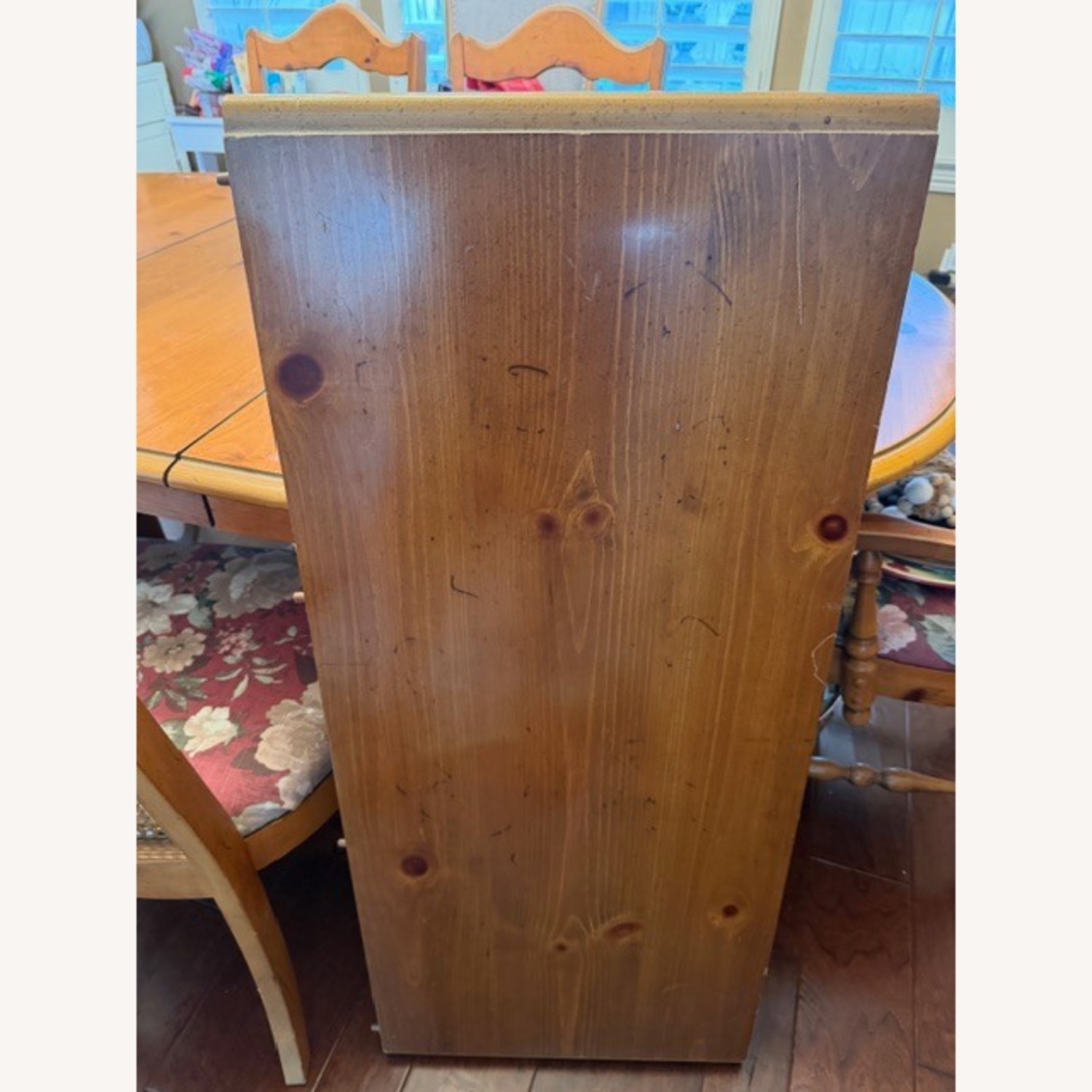 Vintage/Antique Lenoir Natural Wood Dining Set - image-4