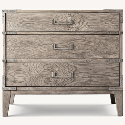 Used RH Cayden Campaign Closed Nightstand – 26” for sale on AptDeco