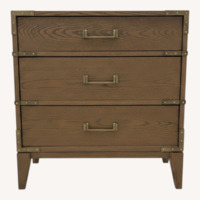 RH Cayden Campaign Closed Nightstand – 26”