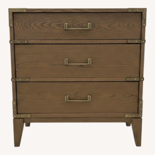 Used RH Cayden Campaign Closed Nightstand – 26” for sale on AptDeco