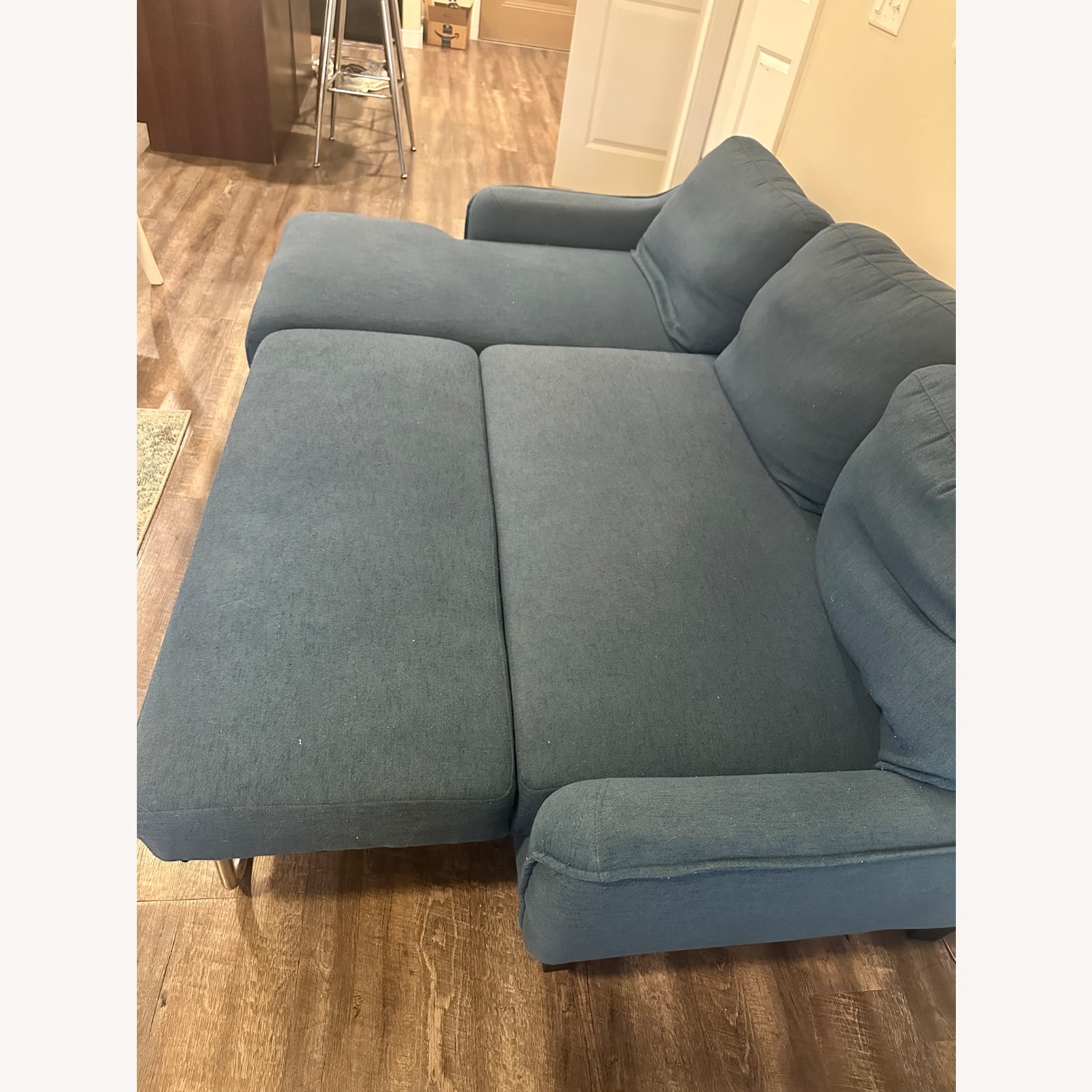 Jarreau Sofa Chaise Sleeper Blue Sleeper Sofa - image-2