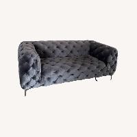 Modern Velvet 3-Seater Sofa