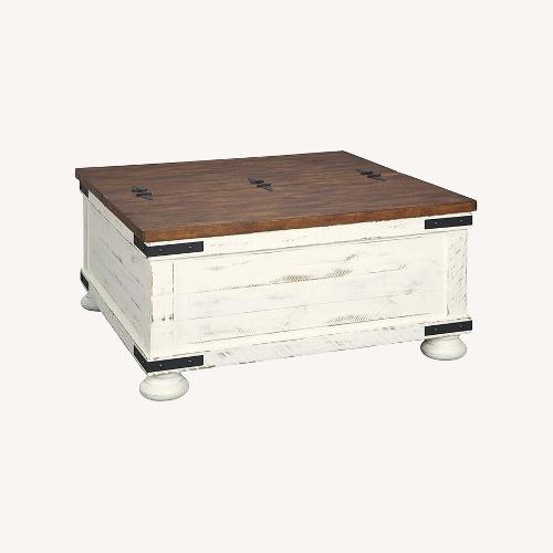 Used Bayflynn Light Brown Wood Chest for sale on AptDeco