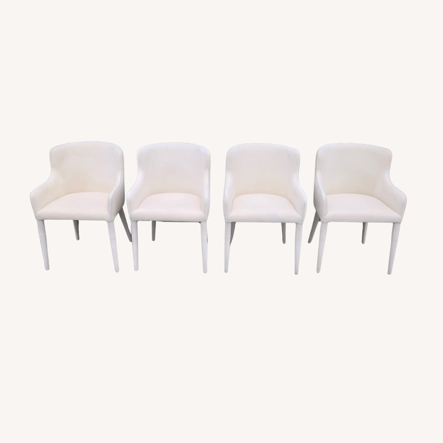 RH Nicola Slope Fabric Dining Chairs (4) Velvet - image-13
