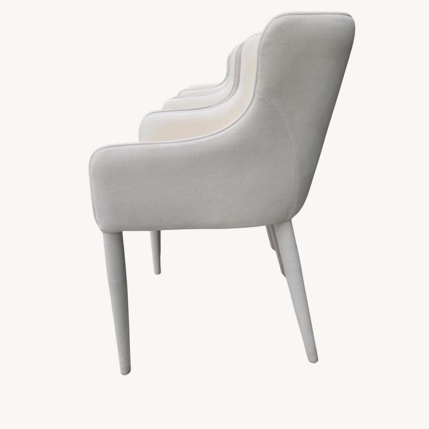 RH Nicola Slope Fabric Dining Chairs (4) Velvet - image-14