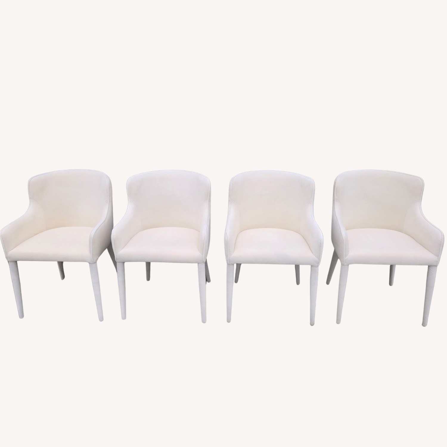 RH Nicola Slope Fabric Dining Chairs (4) Velvet - image-15