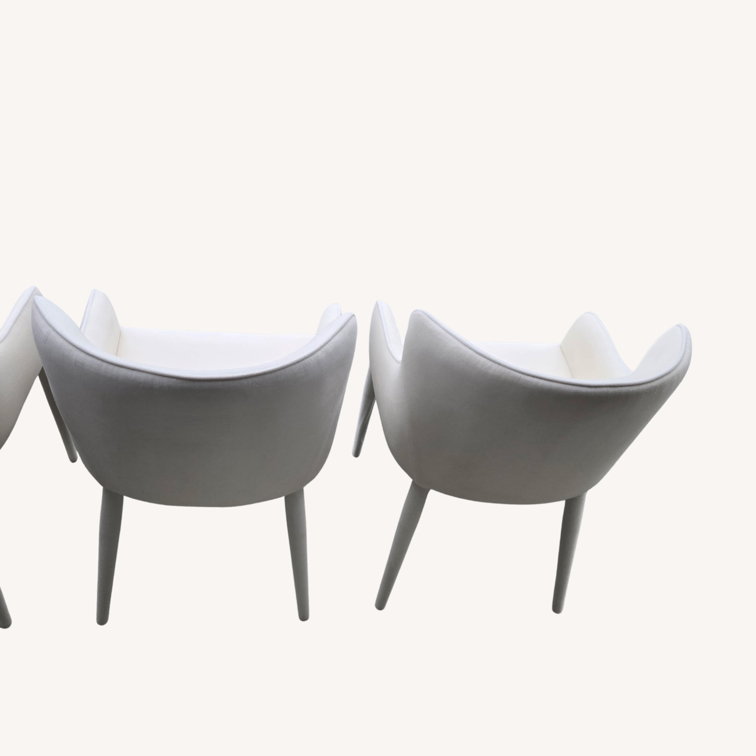 RH Nicola Slope Fabric Dining Chairs (4) Velvet - image-3