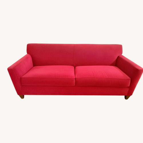 Used Crate & Barrel Hennessy Sofa in Red for sale on AptDeco