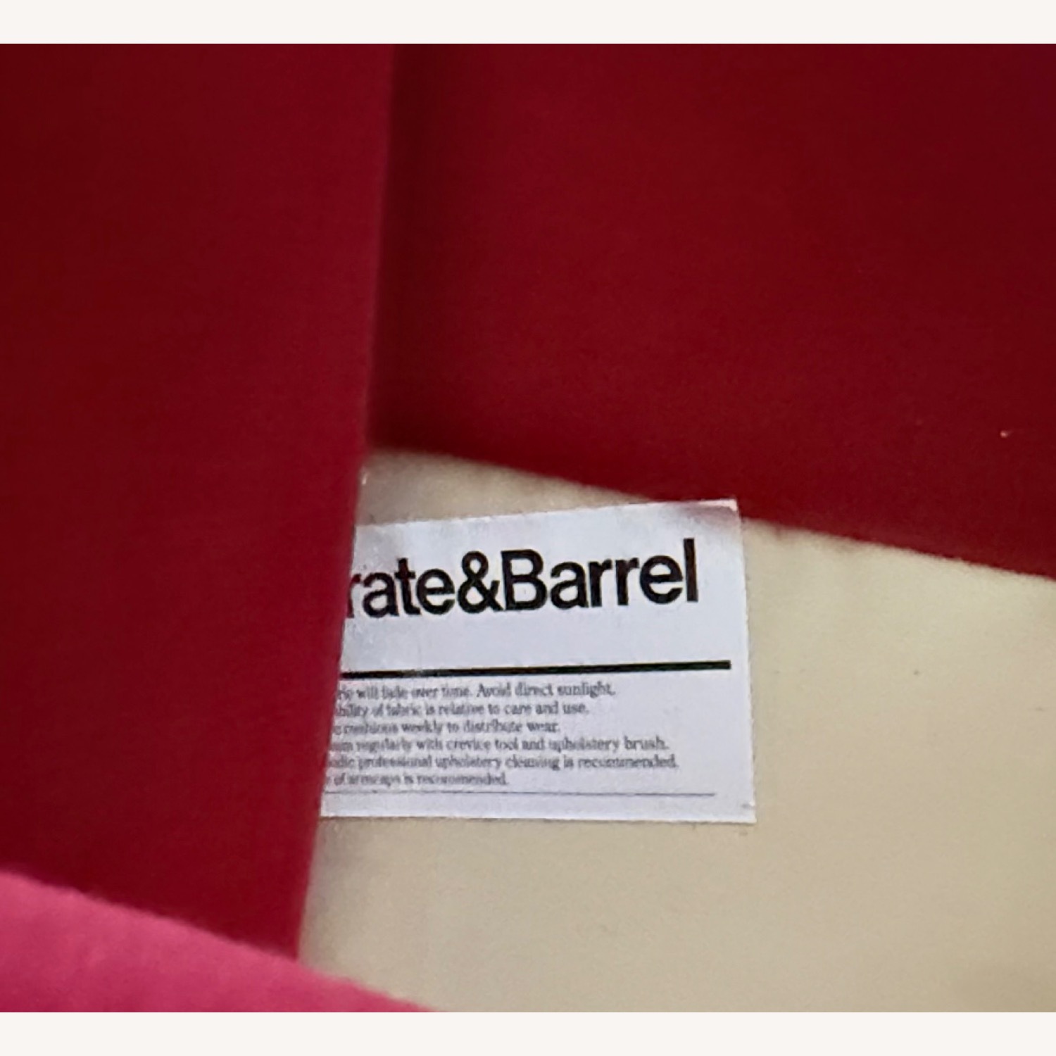 Crate & Barrel Hennessy Sofa in Red - image-5