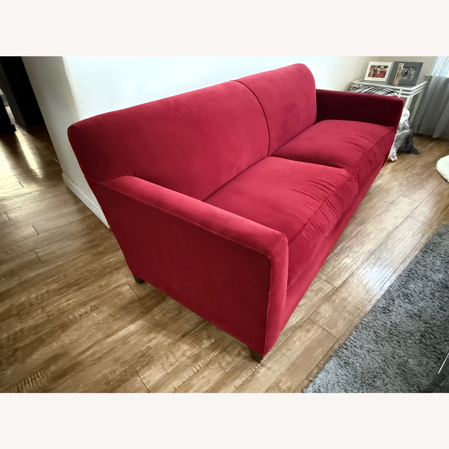 Crate & Barrel Hennessy Sofa in Red - image-3
