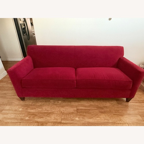 Used Crate & Barrel Hennessy Sofa in Red for sale on AptDeco